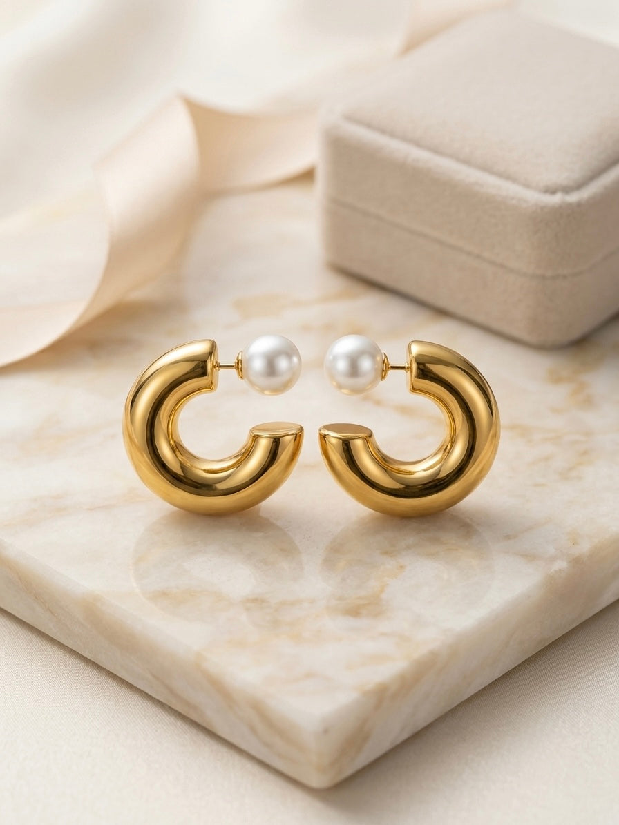 Pearl earrings