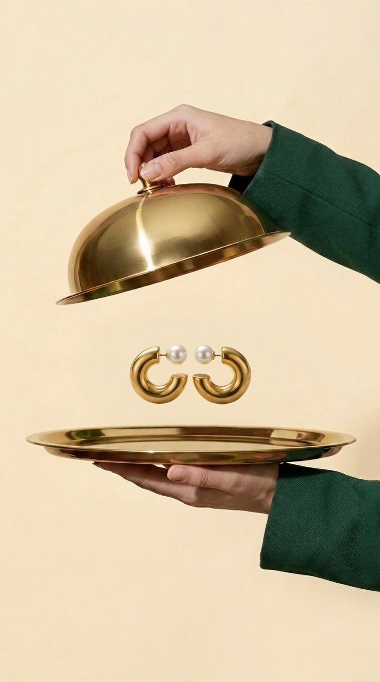 Pearl earrings