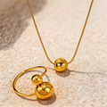 Anillo Aria + Collar Stella